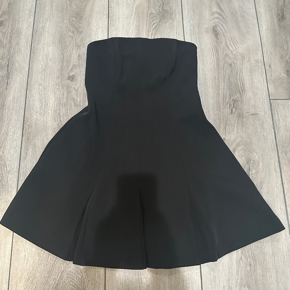 MESHKI Black Strapless INDIANA Mini Dress
